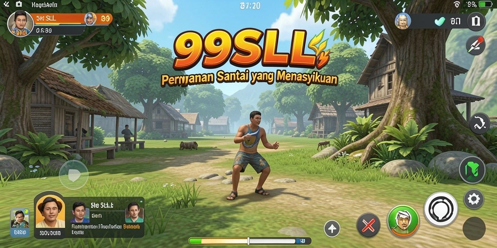 Tampilan gameplay 99SLL yang ceria dan mengasyikkan.