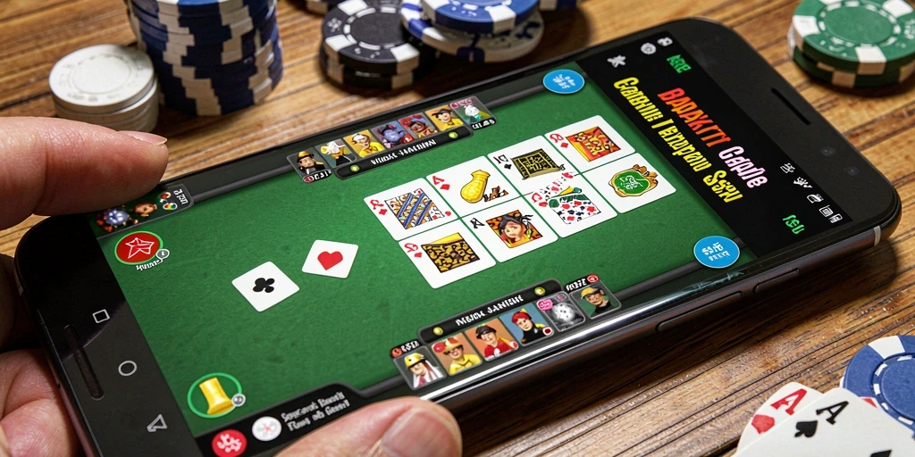 Screenshot gameplay Gaple dengan tampilan menarik di BADAK178.