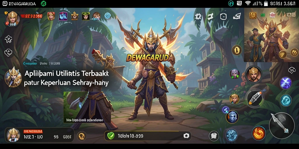Tampilan antarmuka aplikasi DEWAGARUDA yang memudahkan pengguna.