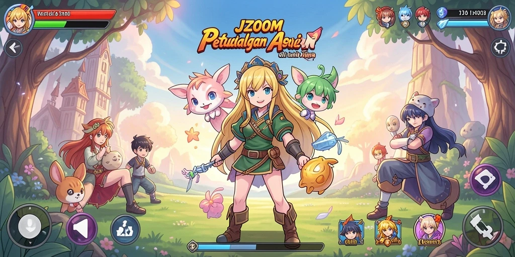 Screenshot dari gameplay J200M yang menarik dan penuh aksi.