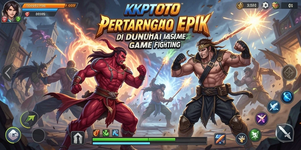 Tampilan gameplay KPKTOTO dengan aksi pertarungan yang menegangkan.