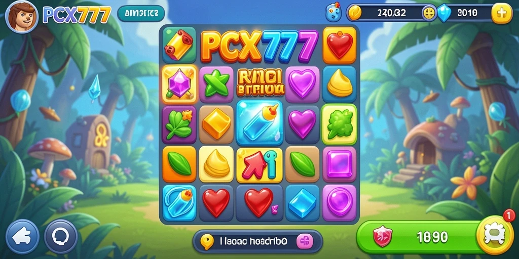 Screenshot gameplay <strong>PCX777</strong> menampilkan petualangan seru dalam mencocokkan objek.