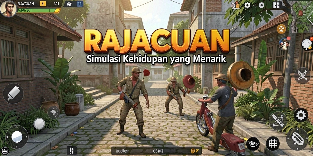 Gameplay RAJACUAN yang menarik dan interaktif di dunia simulasi.