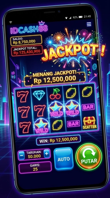 Tampilan utama aplikasi idcash88 yang menarik dan mudah digunakan.